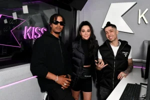 N-Dubz members Tulisa Contostavlos, Dappy & Fazer together at Kiss Radio. They confirm more tours & shows together in 2027