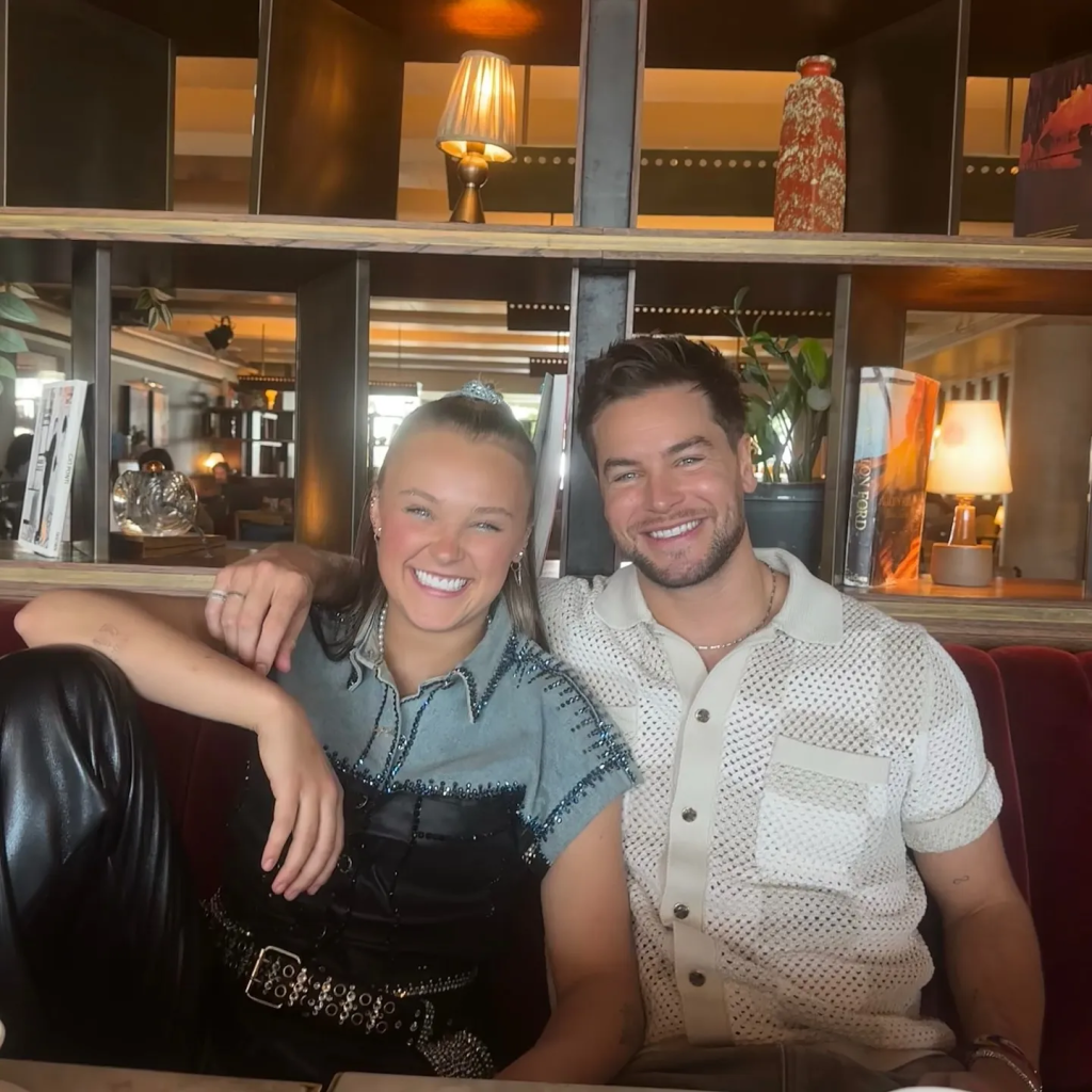 Picture of Couple Chris Hughes and JoJo Siwa.