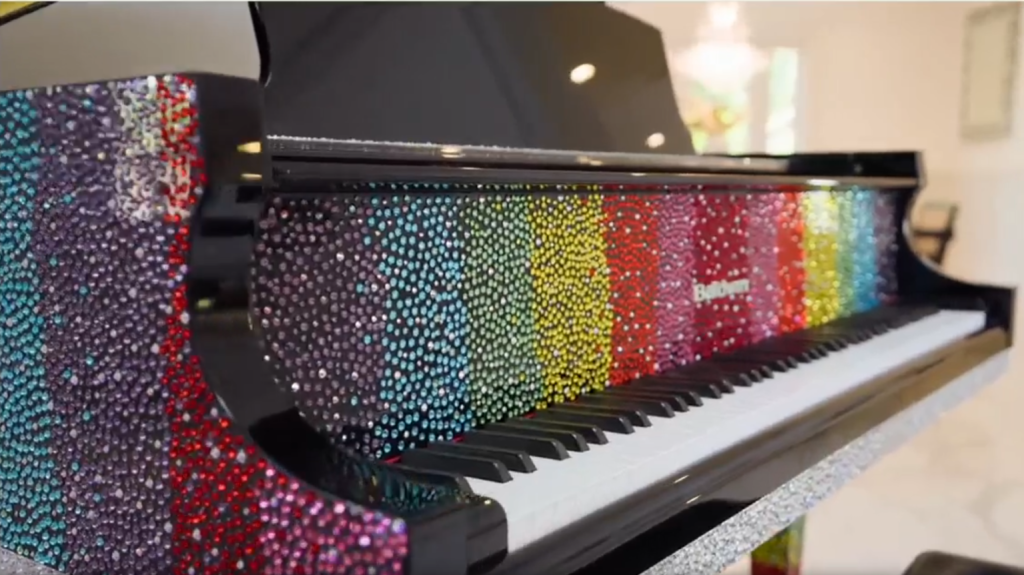 JoJo Siwa's bejewelled Piano