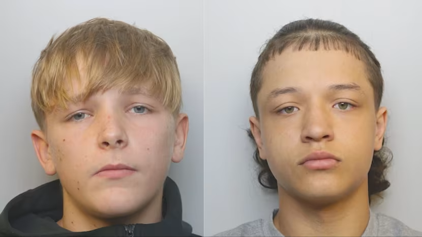 Leo Knight (L) and Cartel Bushnell were jailed for the manslaughter of Mikey Roynon. This conviction has now been quashed.
