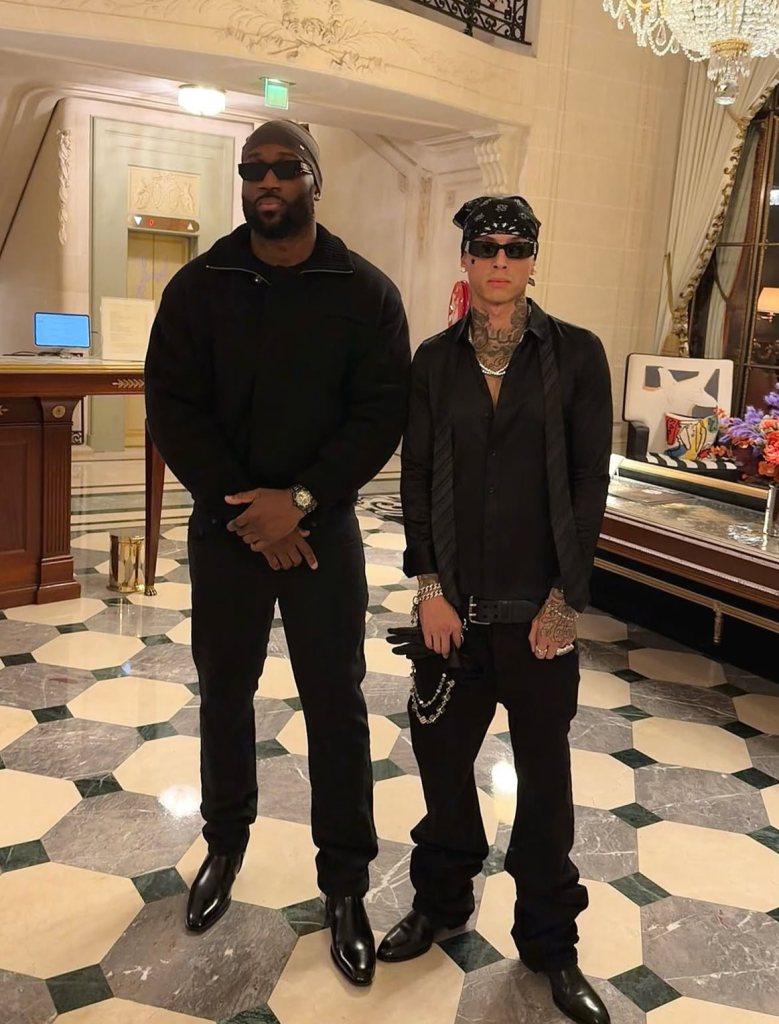 Picture of Central Cee & his manager Ybeez.